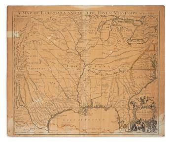 SENEX, JOHN. A Map of Louisiana and of the River Mississipi.